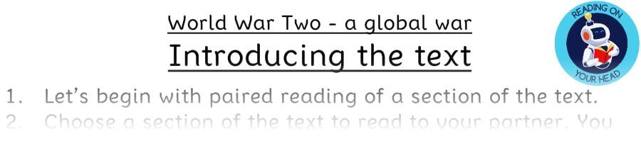 Teaching slides inference - World War Two - a global war