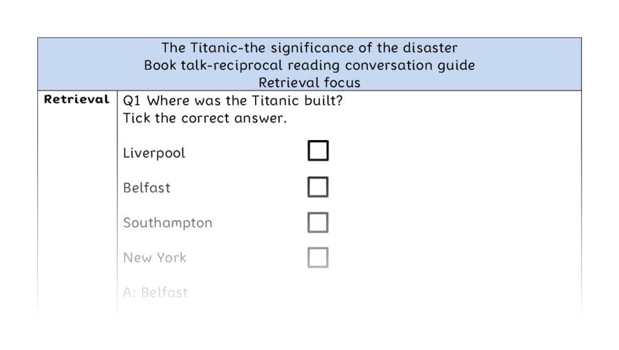 Reciprocal reading-retrieval-The Titanic-the significance of the disaster