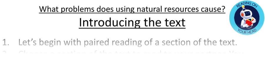 Teaching slides VRSIPE - What problems does using natural resources cause