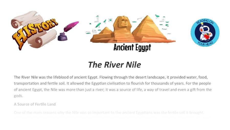 Ancient Egyptians-The River Nile