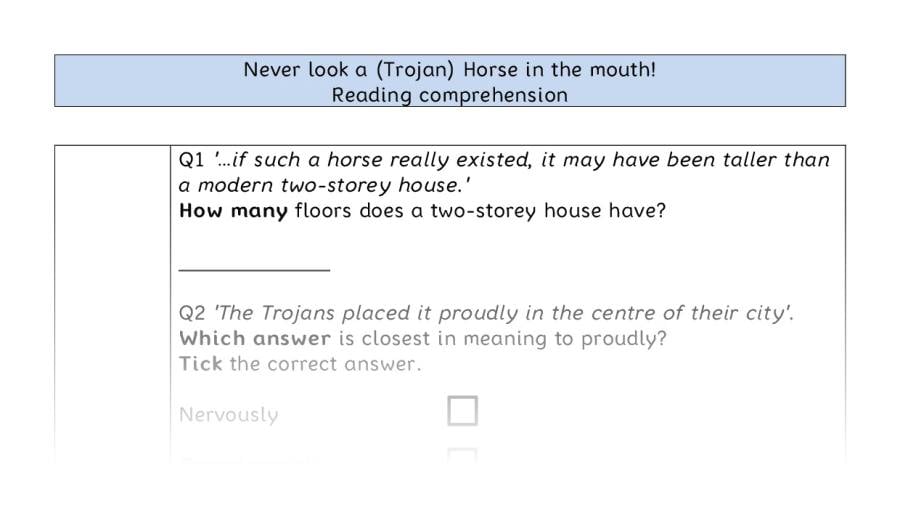 Reading comprehension - VRSIPE - Never look a (Trojan) Horse in the mouth!