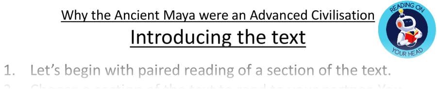 Teaching slides - Why the Ancient Maya were an Advanced Civilisation - VRSIPE Focus