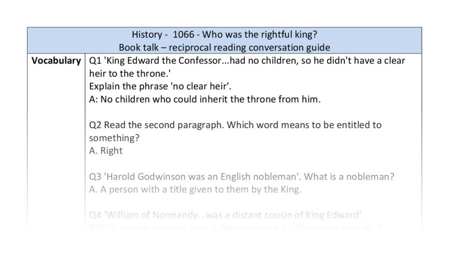 Reciprocal reading-vocabulary-1066 who was the rightful king
