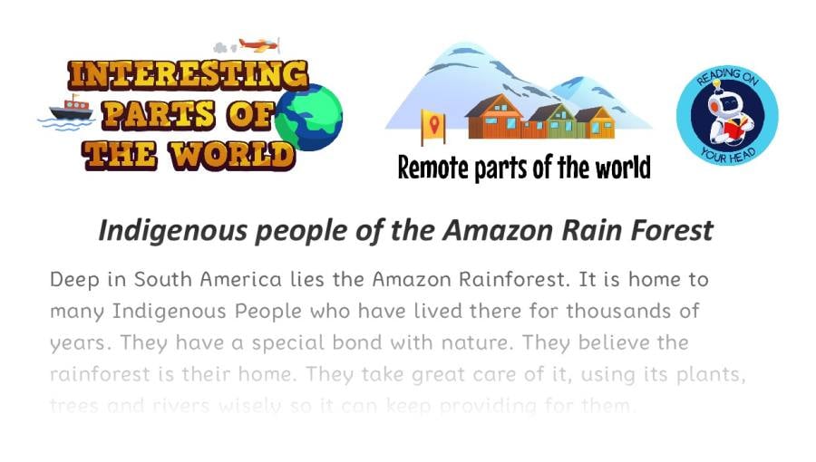 Indigenous people of the Amazon Rain Forest - condensed version