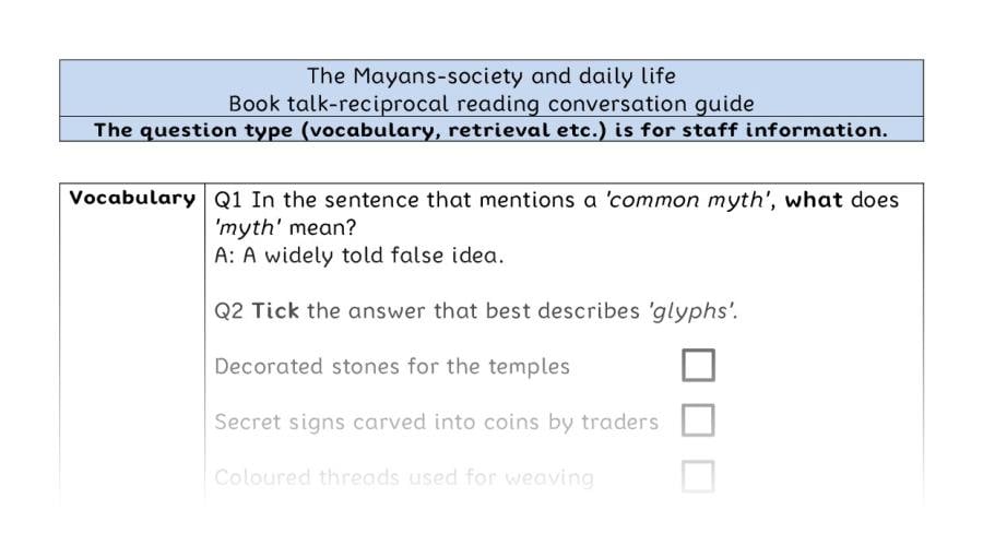 Reciprocal - VRSIPE - The Mayans-society and daily life