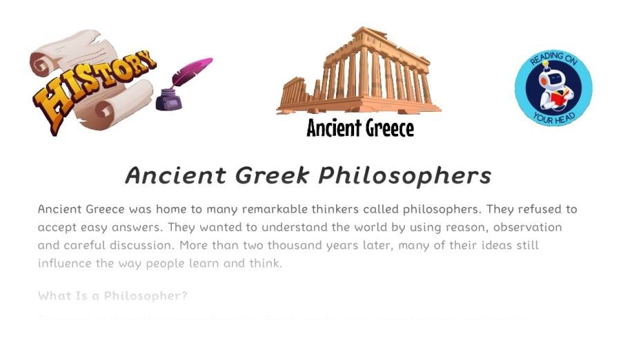 Ancient Greek Philosophers - condensed version