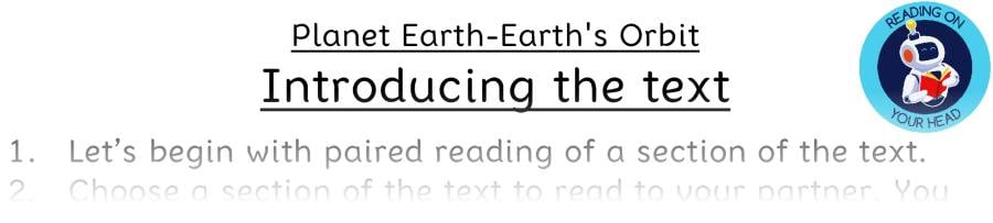Teaching slides vocabulary-Planet Earth-Earths Orbit