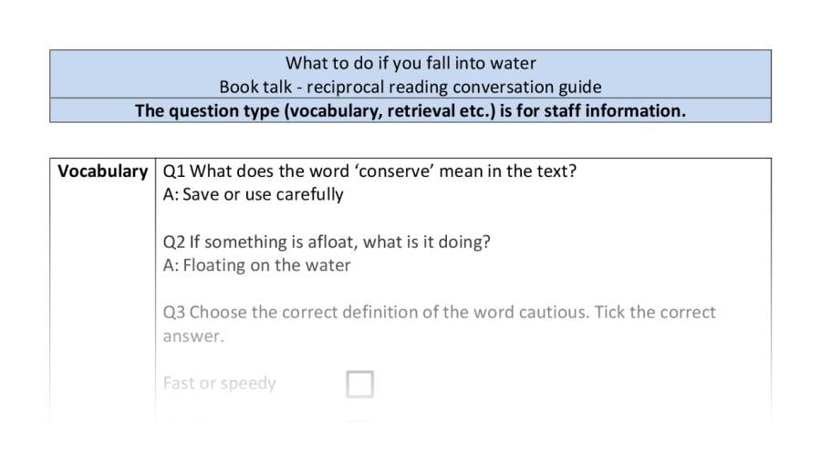 Reciprocal-VRSIPE-what to do if you fall into water