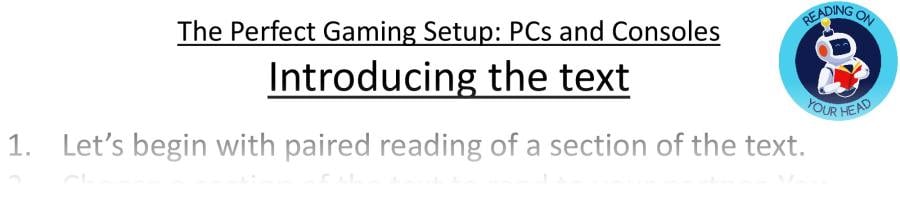 Teaching slides retrieval-The Perfect Gaming Setup PCs and Consoles
