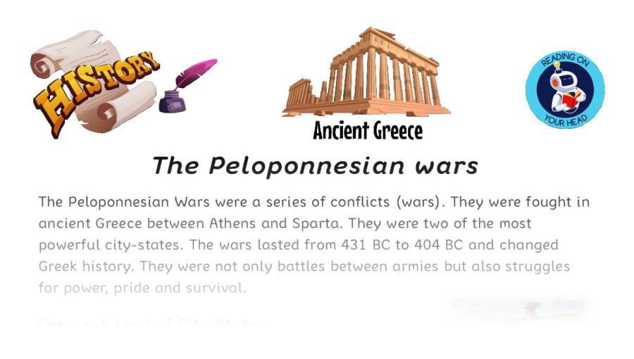 The Peloponnesian wars - condensed version