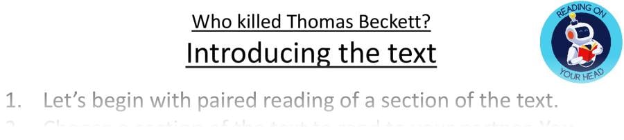 Teaching slides VRSIPE-Who killed Thomas Beckett