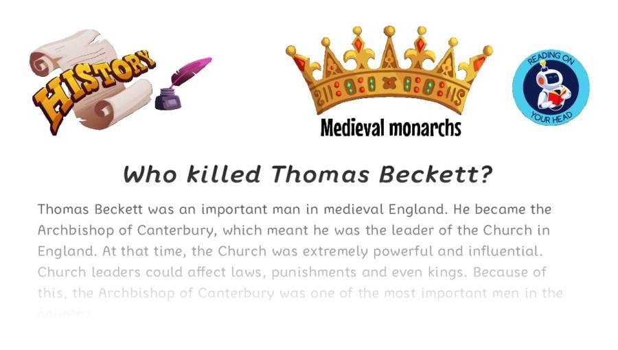 Who killed Thomas Beckett - condensed version