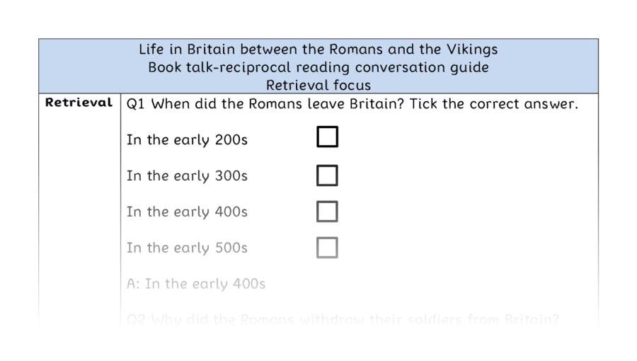 Reciprocal-retrieval-Life in Britain between the Romans and the Vikings