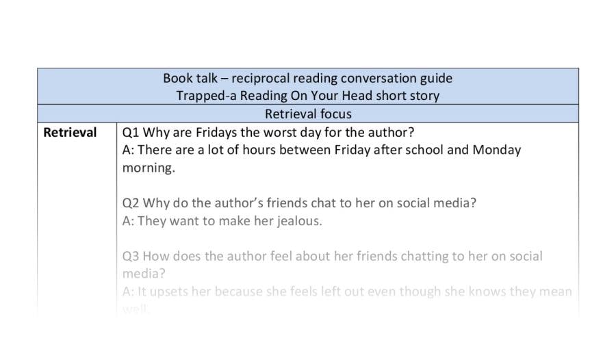 Reciprocal reading-Trapped-Retrieval