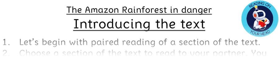 Teaching slides retrieval-The Amazon Rainforest in danger