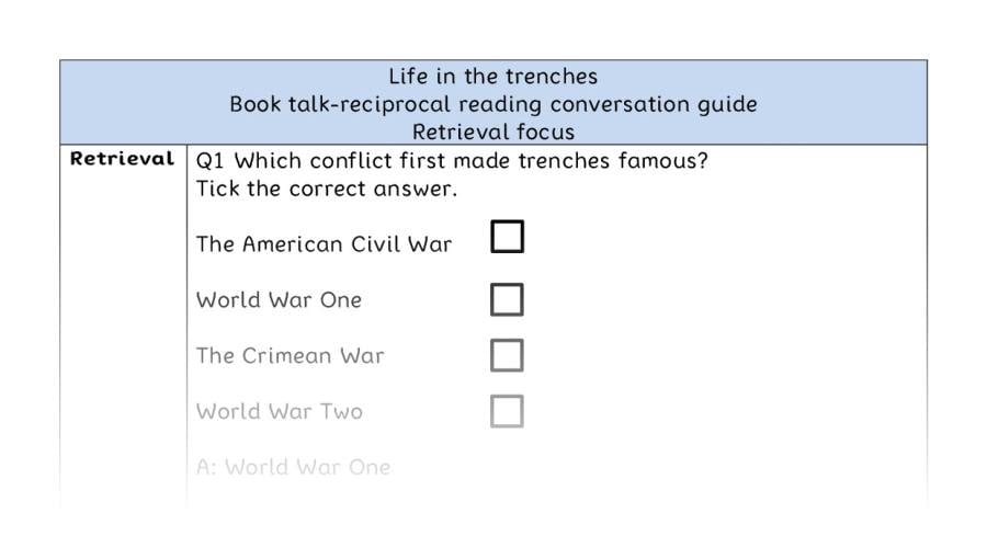 Reciprocal reading - retrieval - Life in the trenches