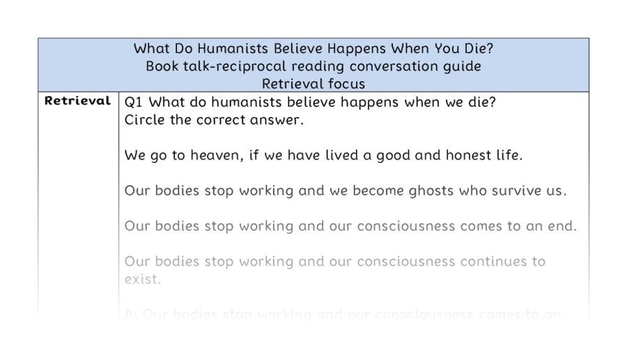 Reciprocal - retrieval - What Do Humanists Believe Happens When You Die