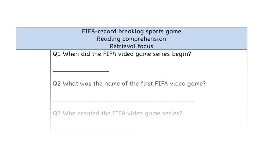 Reading comp-retrieval-FIFA-record breaking sports game