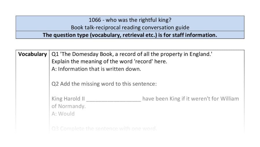 Reciprocal reading-VRSIPE-1066 who was the rightful king