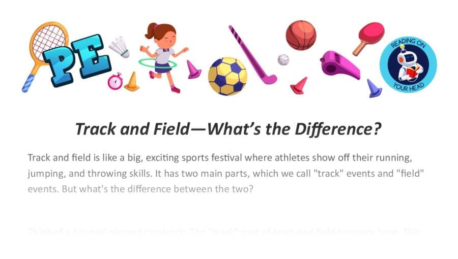 Track and Field Whats the Difference