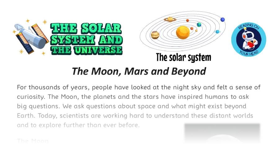 The Moon, Mars and beyond - condensed version