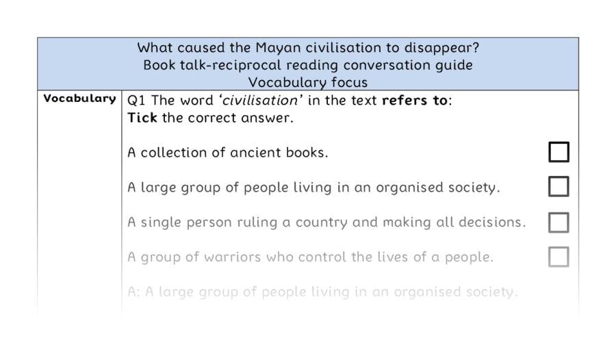 Reciprocal-vocabulary-What caused the Mayan civilisation to disappear