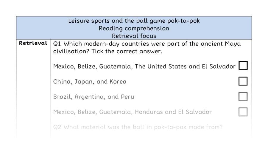 Reading comp-retrieval-Leisure sports and pok-ta-pok