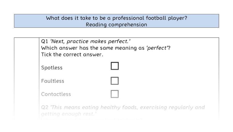 Reading comp-VRSIPE-What does it take to be a professional football player