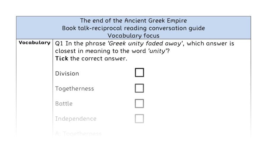 Reciprocal - vocabulary - The end of the Ancient Greek Empire