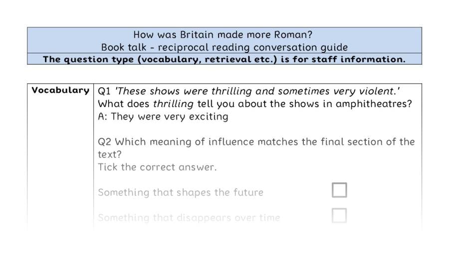 Reciprocal reading VRSIPE - How was Britain made more Roman