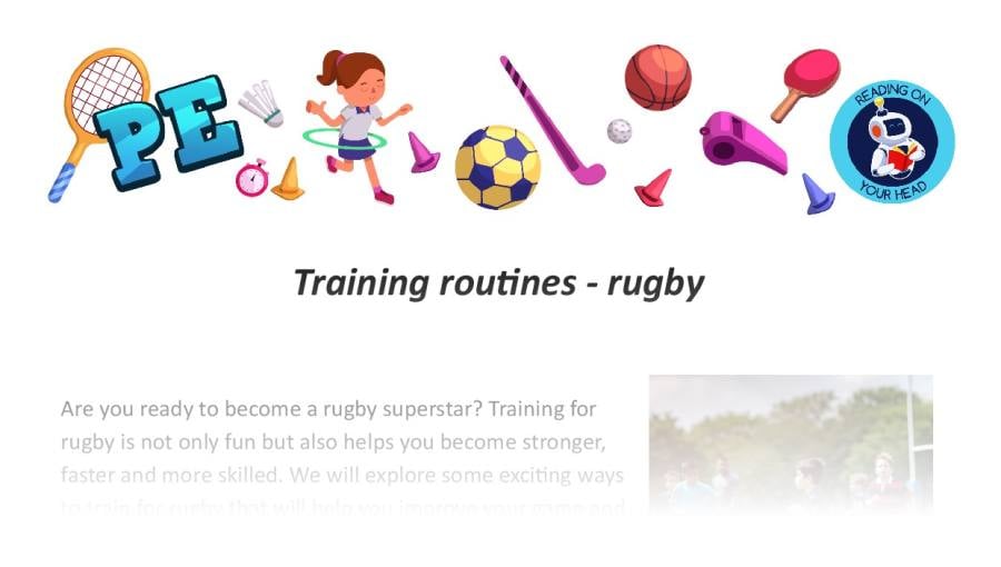 Training routines - rugby