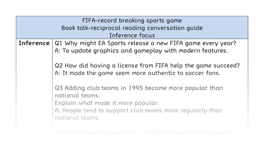 Reciprocal-inference-FIFA-record breaking sports game
