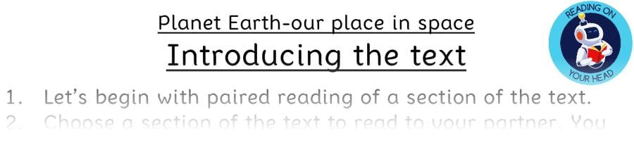 Teaching slides vocabulary-Planet Earth-our place in space