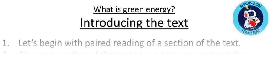 Teaching slides VRSIPE - What is green energy