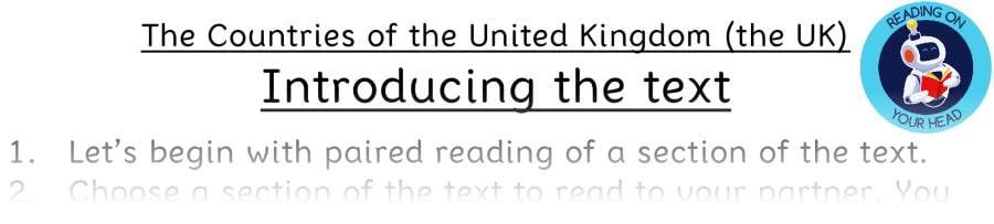 Teaching slides - The Countries of the United Kingdom - VRSIPE Focus