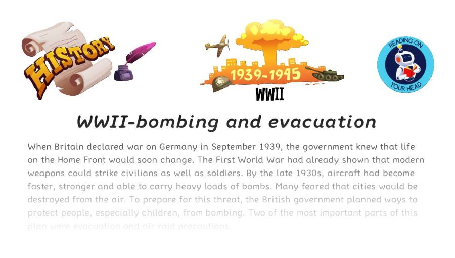 WWII-bombing and evacuation