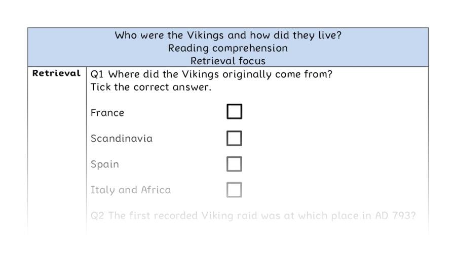 Comprehension - retrieval - Who were the Vikings and how did they live