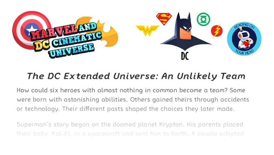 The DCEU Characters - condensed version