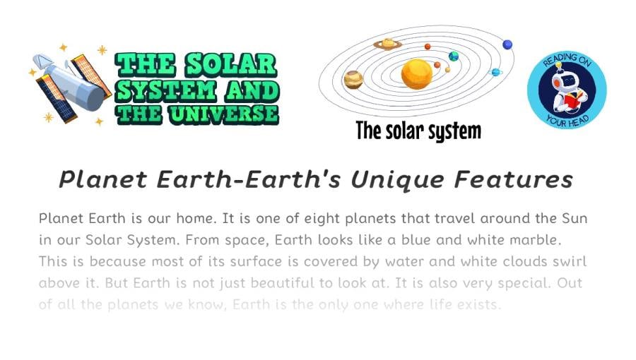 Planet Earth-Earths Unique Features