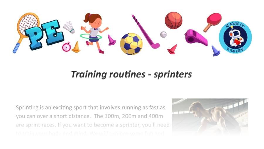 Training routines - sprinters