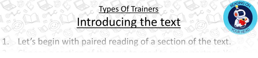 Teaching slides VRSIPE - Types Of Trainers
