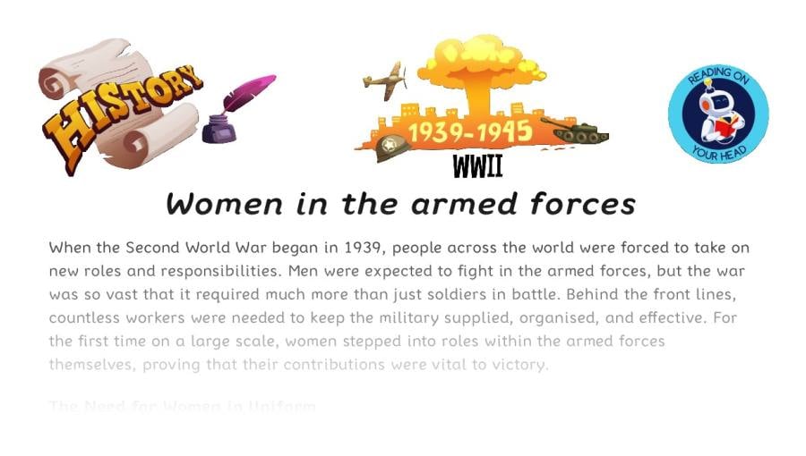 Women in the armed forces