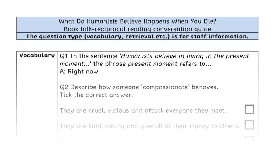 Reciprocal - VRSIPE - What Do Humanists Believe Happens When You Die
