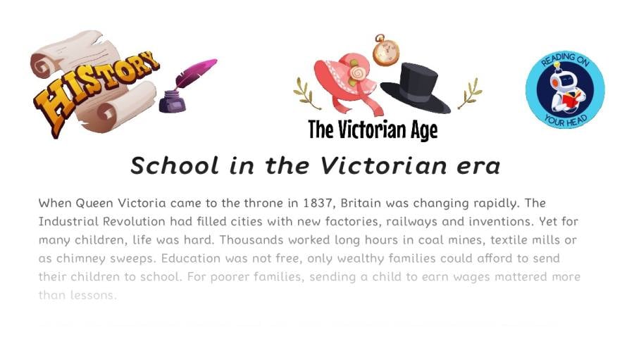 School in the Victorian era