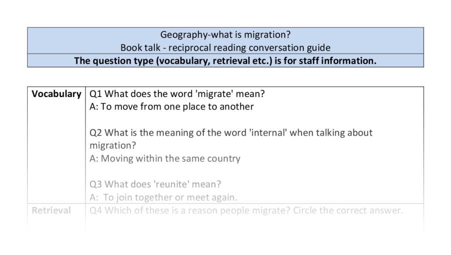 Reciprocal reading-VRSIPE-what is migration