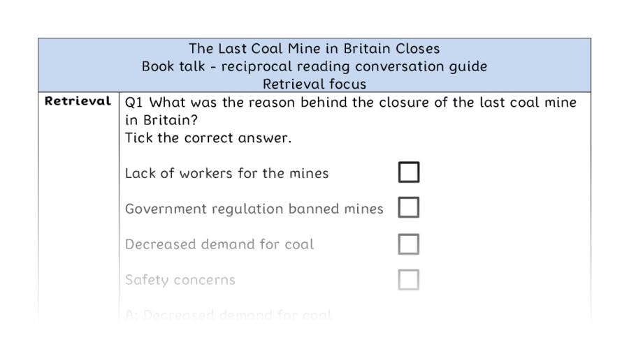 Reciprocal reading - retrieval - The Last Coal Mine in Britain Closes