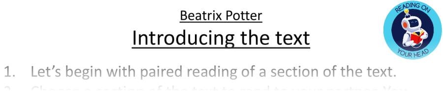 Teaching slides VRSIPE - Beatrix Potter