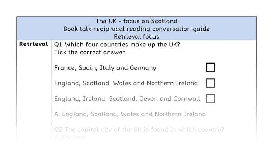 Reciprocal reading - retrieval - The UK-focus on Scotland