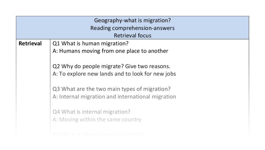 Reading comp-retrieval-what is migration
