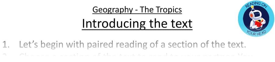 Teaching slides retrieval - Geography - The Tropics